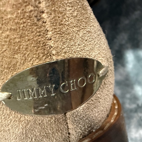 Jimmy Choo Beige Fur-Trimmed Winter Boots SZ 39 136Weekend Boot - Picture 2 of 15